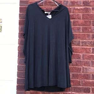 Peach Love Black Dress